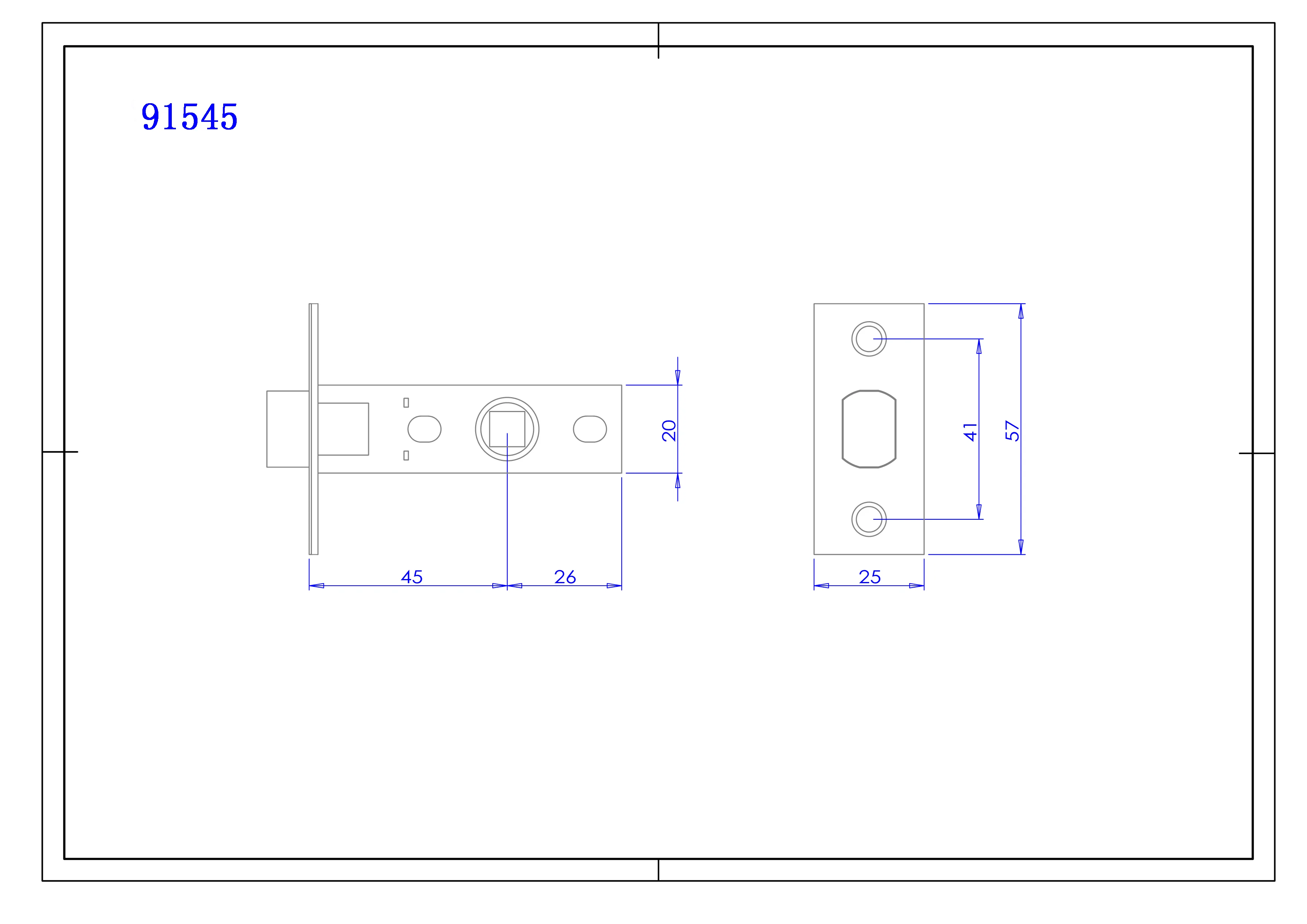 Small Metal Alloy Single Latch Lock Body,Iron Door Lock Body,Mortise Lock Set-Mortise Lock Body