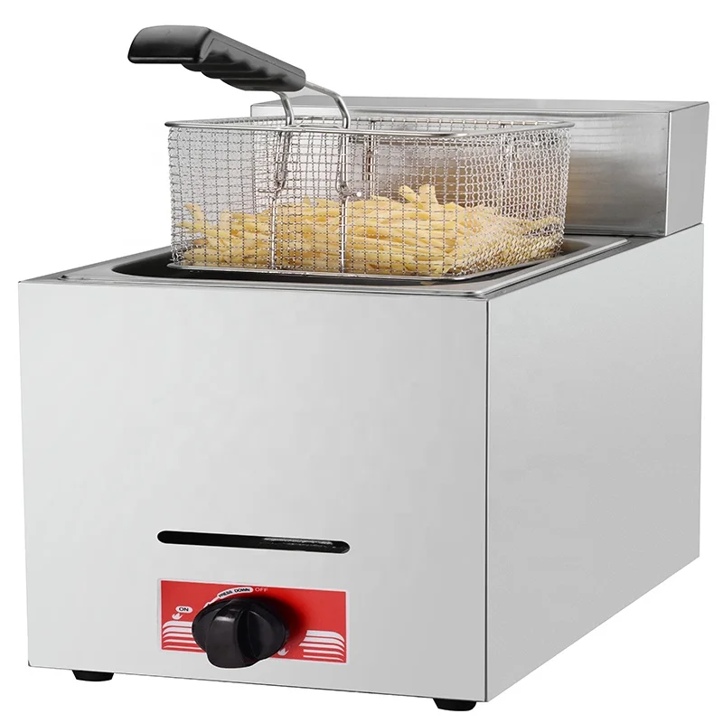 Easy Used LPG Gas Deep French Fries Fryer
