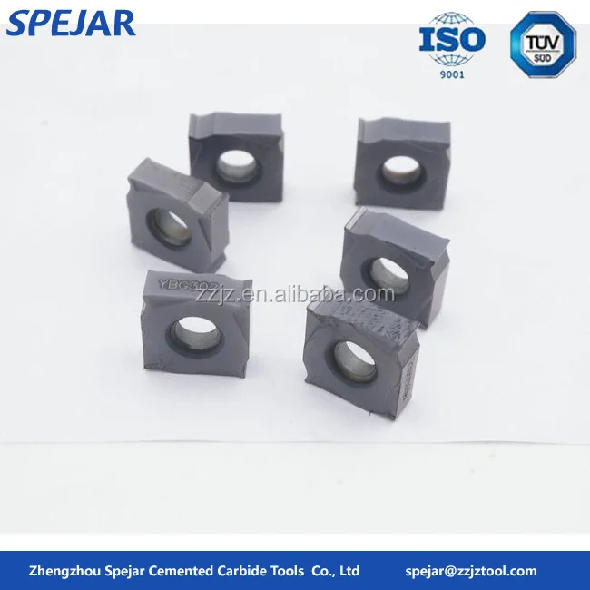 XSEQ12T4 tungsten carbide side and face milling inserts for cnc machine
