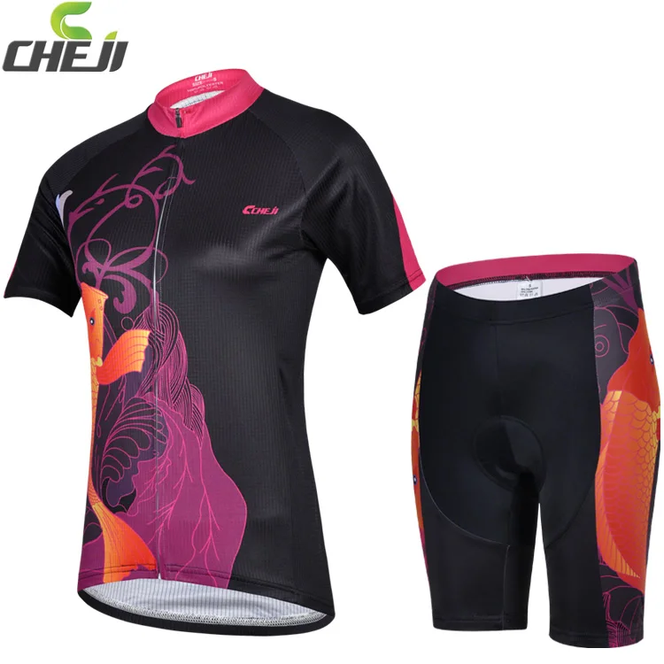 высокое качество 2014 новый тип cheji велоспорт одежды с коротким рукавом дёерси мертвых шорты установить оптовые езда одеёда дл