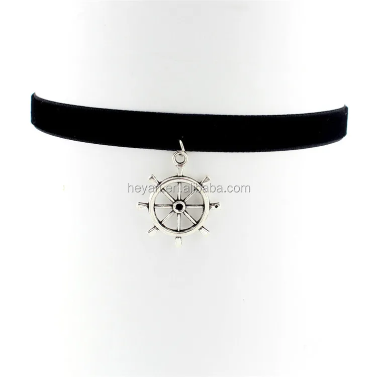 Fashion sexy black velvet choker in stock