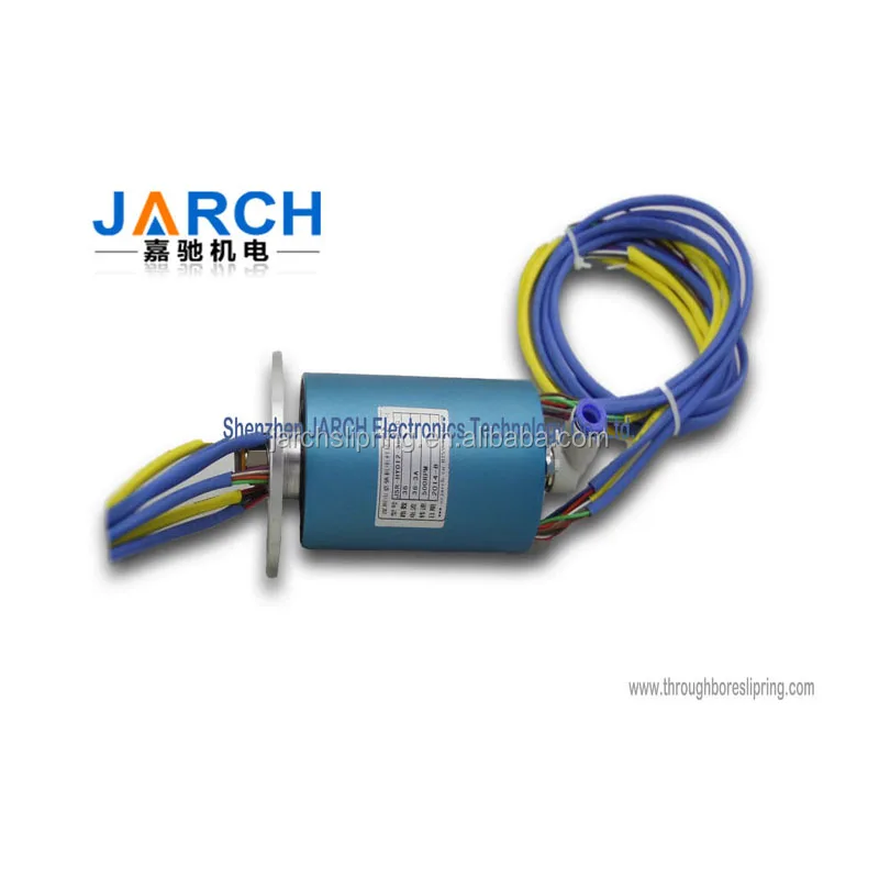 High pressure pneumatic electrical slip ring connector for pneumatic and hydraulic pressure with OD 6mm