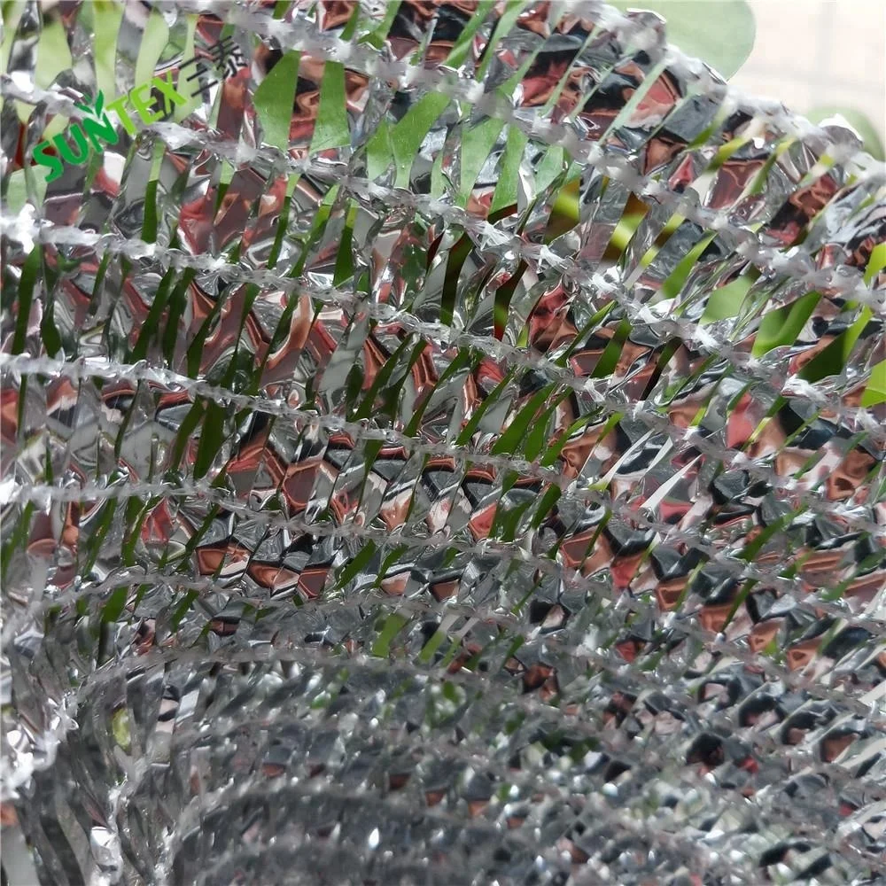 Светоотражающая алюминиевая затеняющая сетка, серебристая затеняющая сетка из ткани, тепловая алюминиевая затеняющая ткань