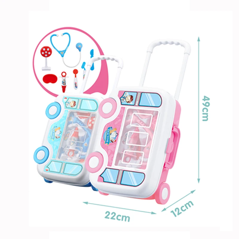 
Kids plastic educational medical hand pull box toy pretend play doctor toys 