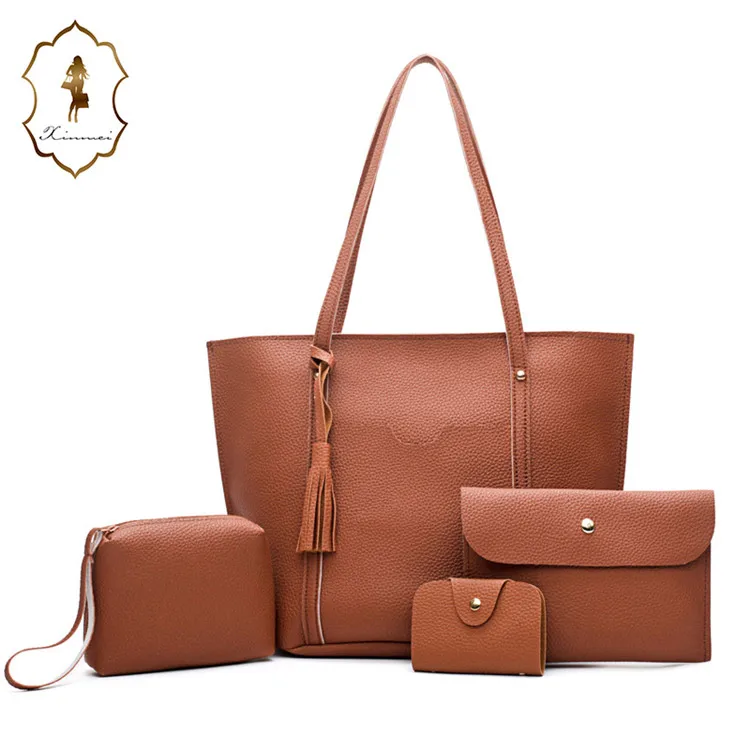  Новинка 2020 дизайнерские китайские высококачественные Элегантные Сумки из искусственной кожи комплект женских сумок 4 сумки