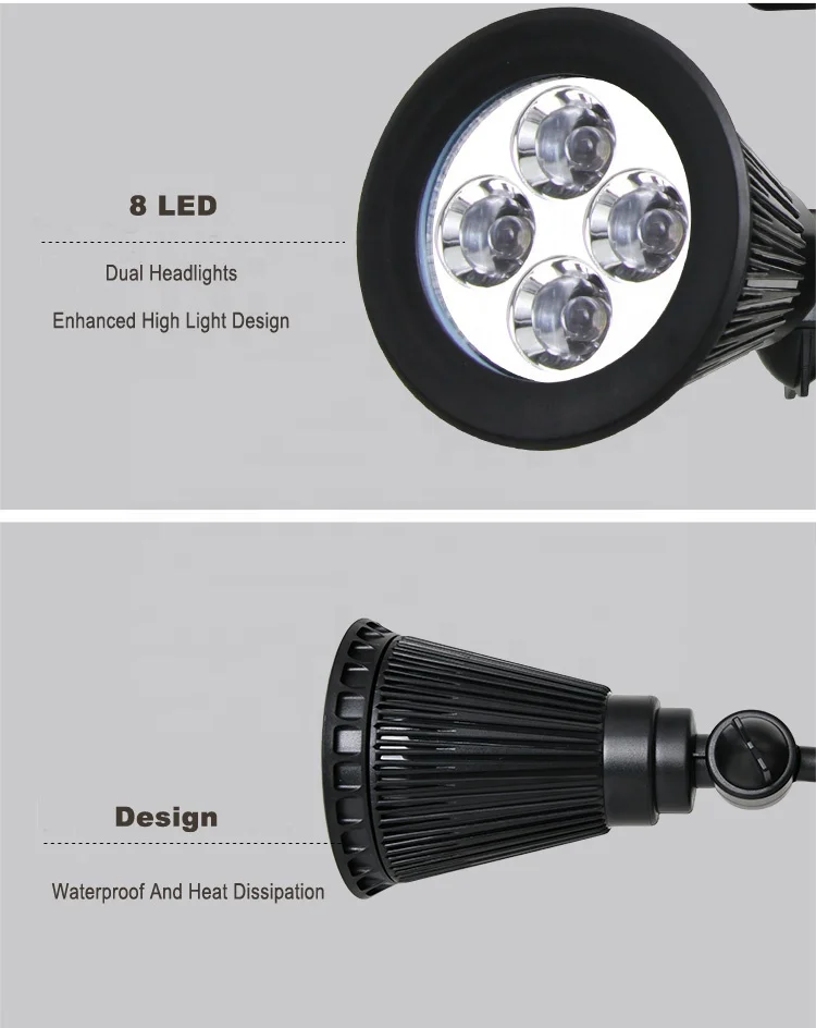
China wholesale garden 8pcs LED dual heads outdoor wall lamp 