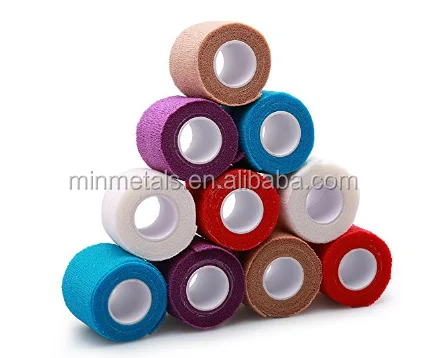 Self-Adhesive Cohesive Wrap Bandage Tape, Elastic Non-Woven tape