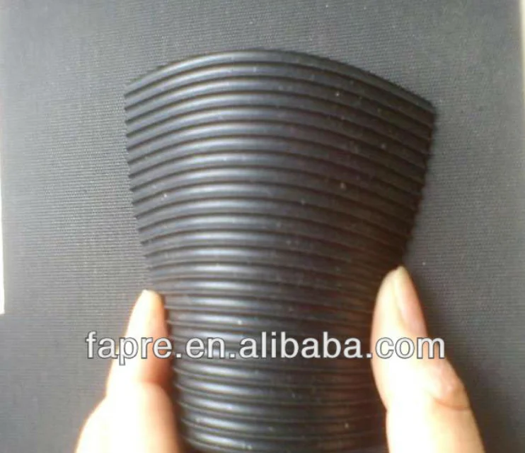 Fine Ribbed Rubber/corrugated Rubber/balck Grey Anti-slip Rubber Mats 3mm