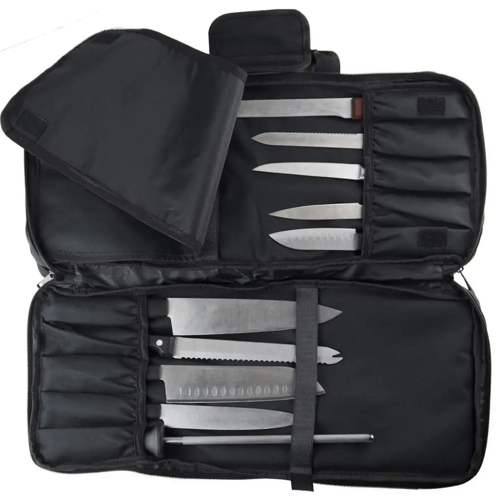 
Water Resistant and Durable Chef Knife Roll Bag 