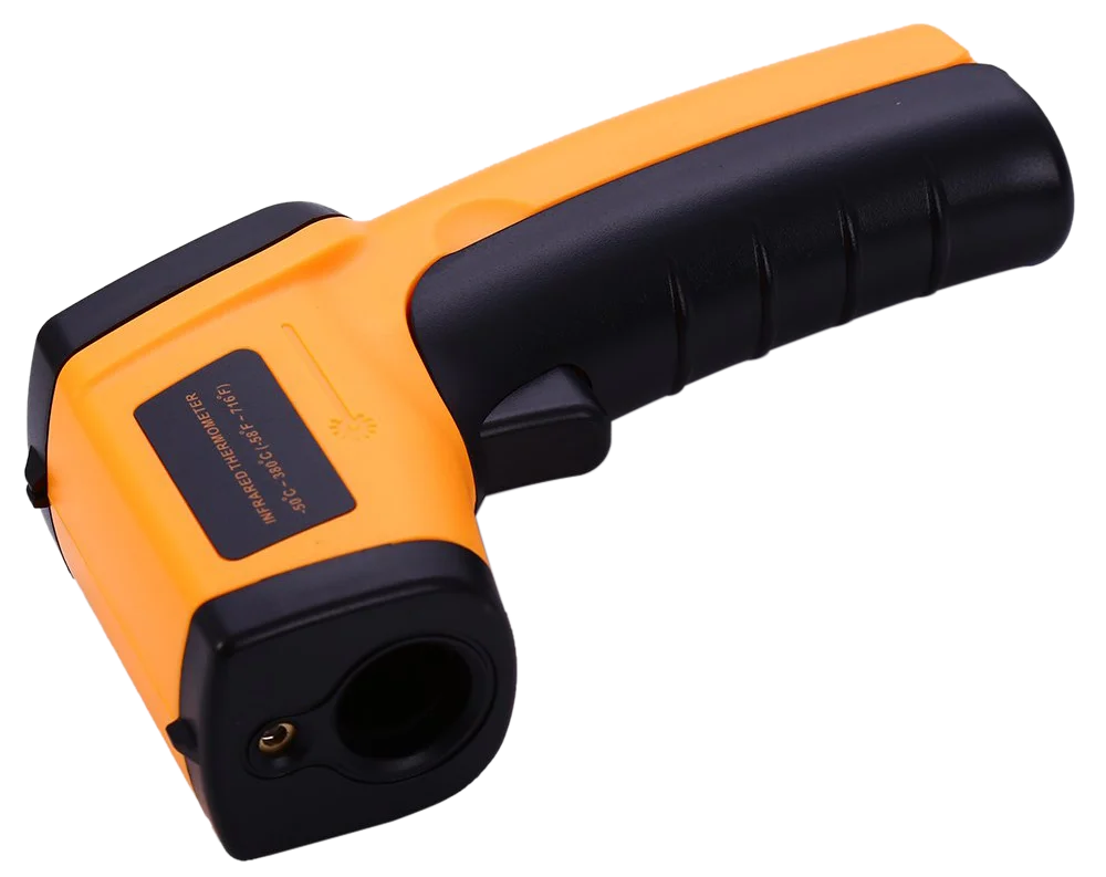 Hospital grade food temperature thermometer with non contact laser target for industrial use