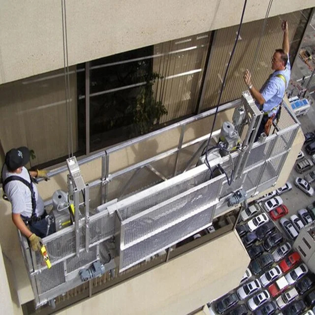
high-rise building glass wall maintenance equipment of suspended platform 