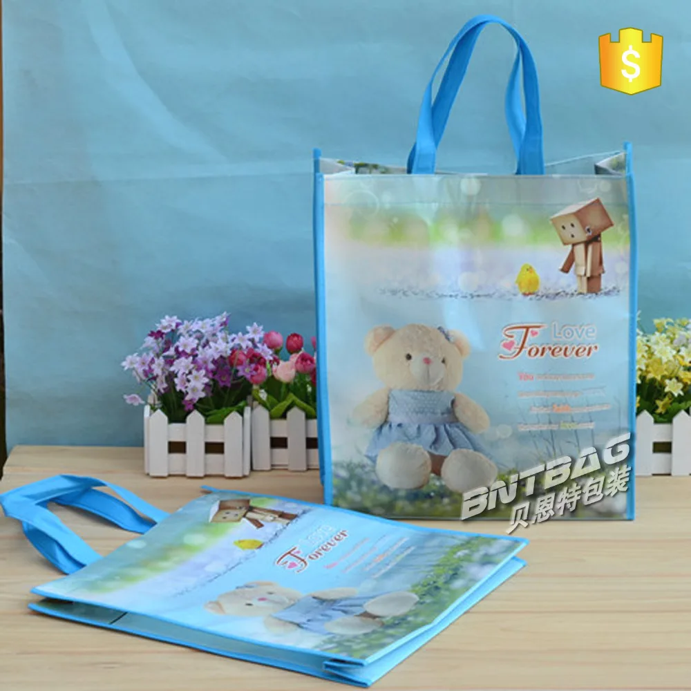 pp сплетенный материал мешок ткани/нетканая ткань тянуть веревку пакет/с ручкоми