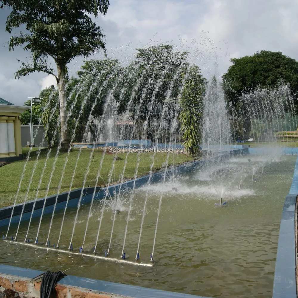 Outdoor water fountain with outdoor round and square music water fountain for hotel in Nigeria
