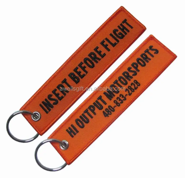 Double-sided woven keyholder/key ring