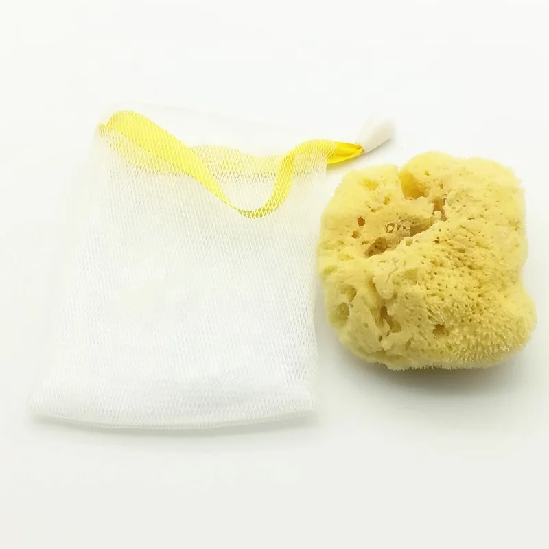 Custom Packaging Wholesale Rich Foaming Silk Skin Care Natural Facial Shower Puff Bath Sea Sponge
