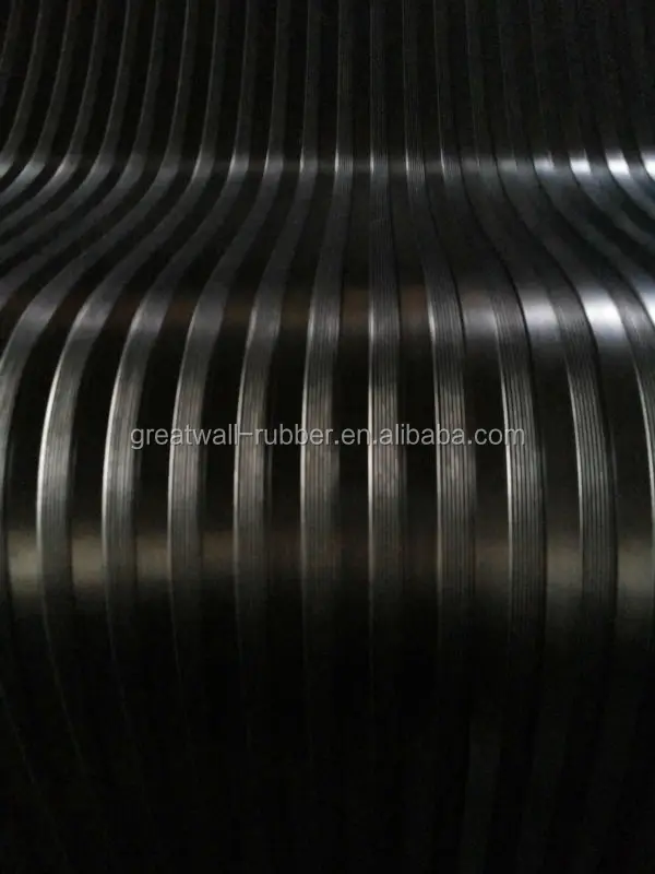 10mm thickness 2000mm width wide used rubber sheet back surface fabric finish with 1ply 2ply 3ply