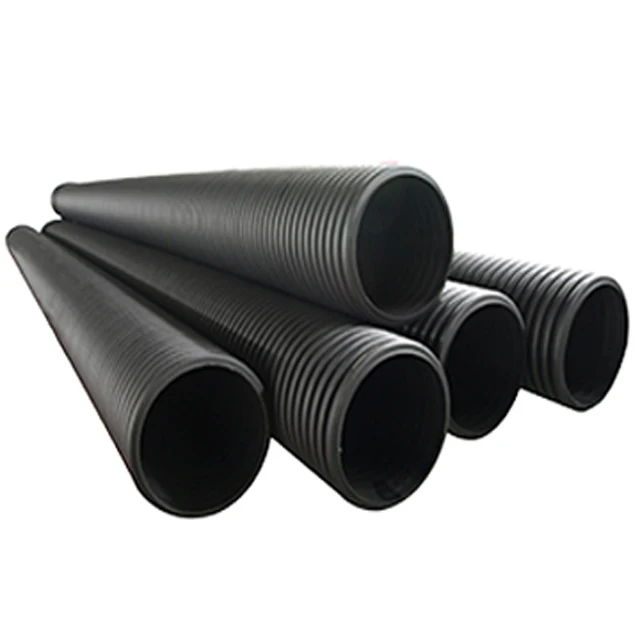 China Manufacture Pipe Supplier 200mm to 800mm HDPE double layer corrugated pipe