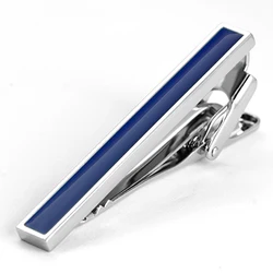 Navy blue enamel bar tie bar clip aircraft men tie clip