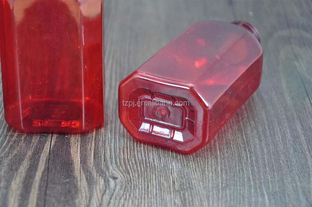 Горячее надувательство тонкий многоцветный 200 мл пэт-бутылка янтаря бутылки ротовой жидкости бутылки измерения