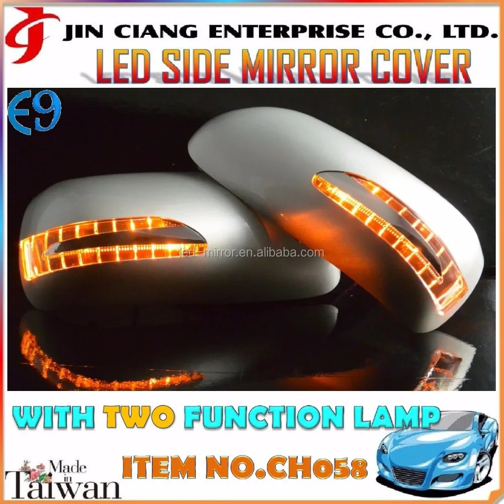 Special offer FOR WISH /PRIUS/REIZ /PASSO/DAIHATSU/SIRION 2003-2009 LED Car SIDE MIRROR COVER