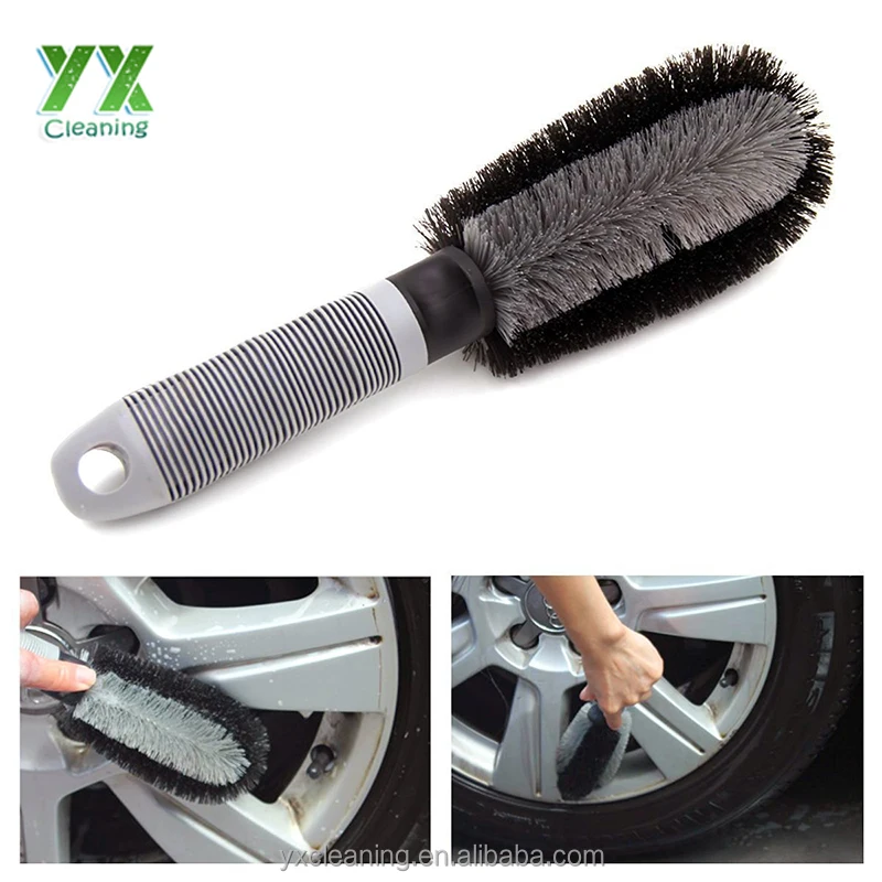 Car Brush 3 Set Auto Alloy Wheel Cleaner Rim Care Motorcycle Bike Tire Washing Brushes Tool