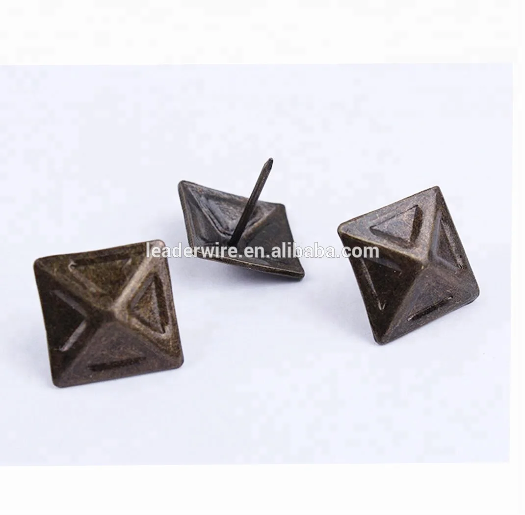 9.5mm 11mm  Brass Plated Sofa Decorative Nail Stud for Sofa, Chair, Furniture, Upholstery