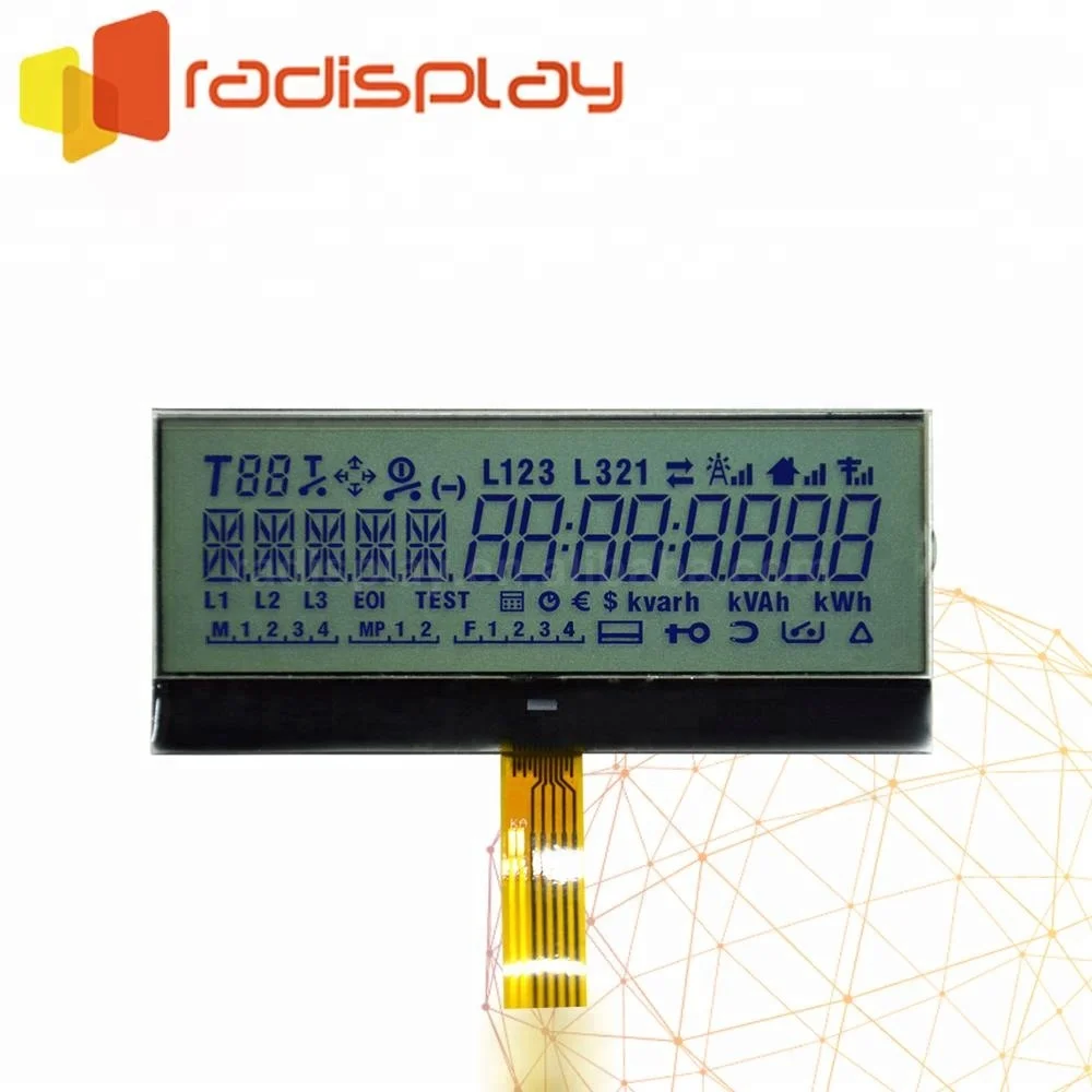 Custom Oem 6 Digit 7 Segment Energy Meter Lcd Display Module