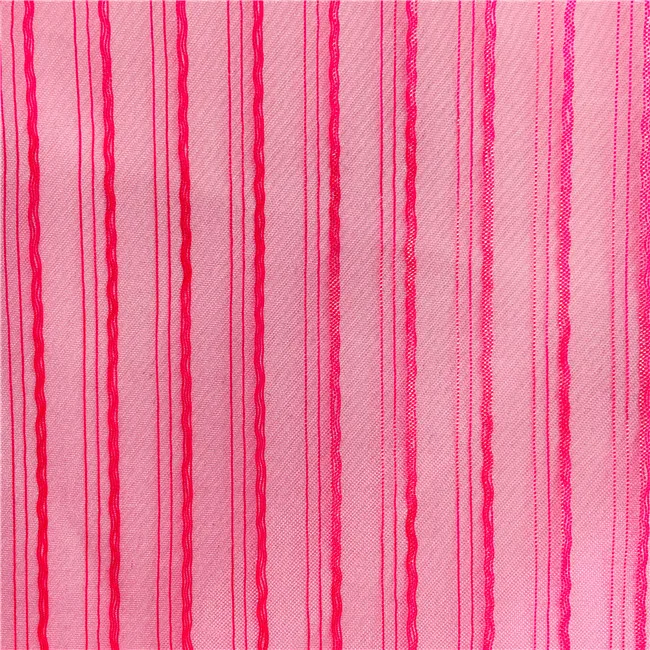 Красивая металлическая ткань из органзы в полоску, ткань из органзы для женского платья