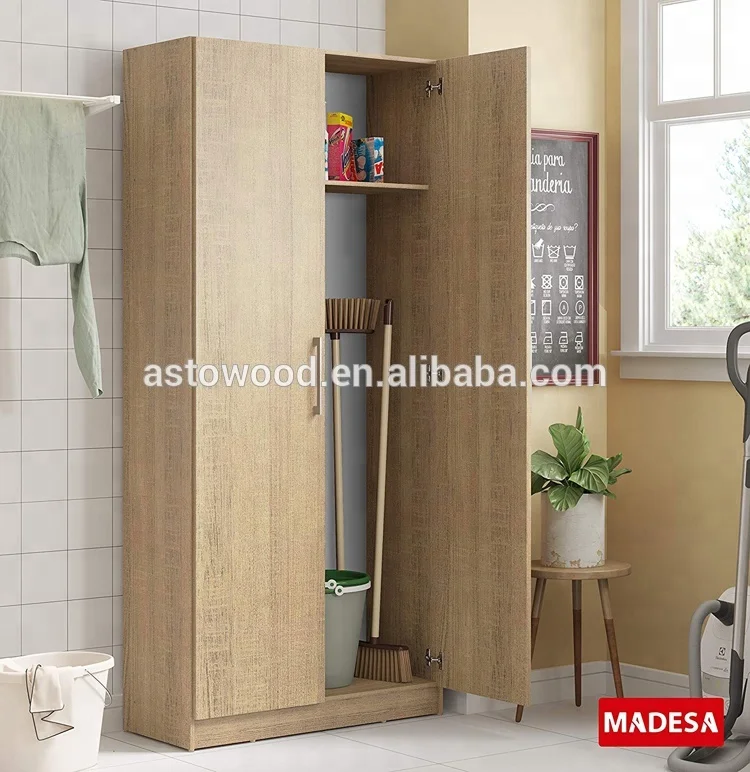 White Melamine PB Bedroom Wardrobe with 2 Doors