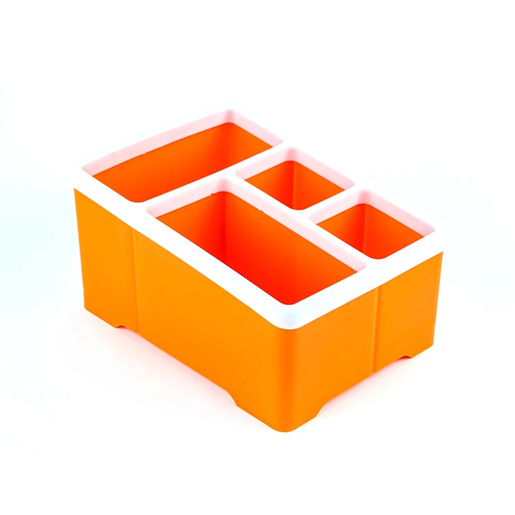 
Newest Selling Desktop Storage 4 Grids Plastic Remote Control Box Cosmetic Box 