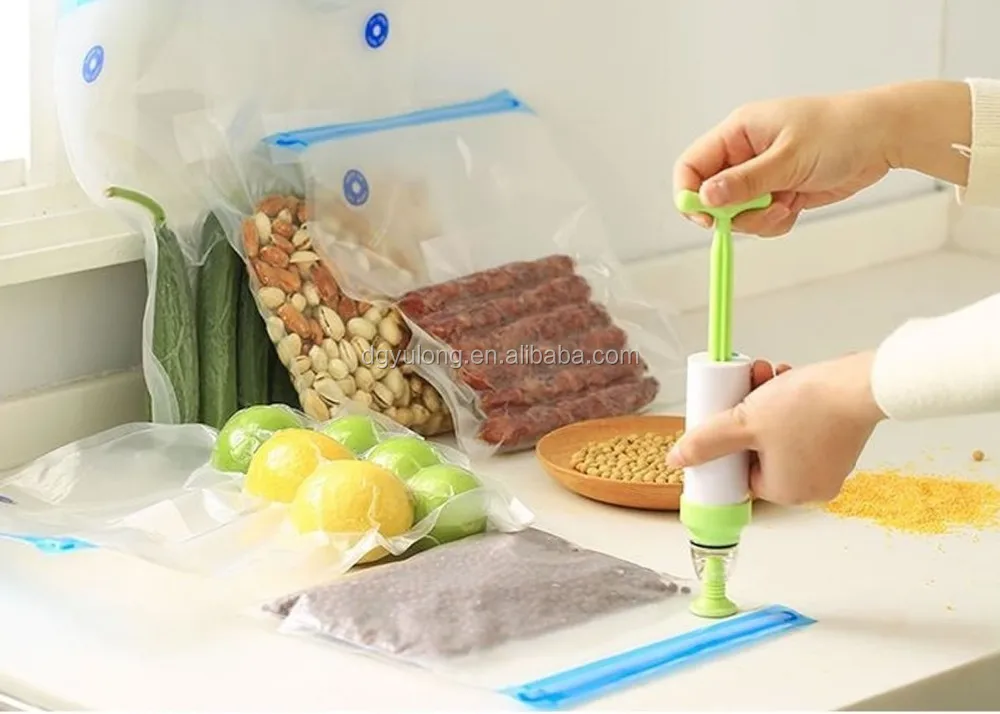 2021 Sous Vide Bag kit with manual pump For sous vide Cookers, slow cooking bag