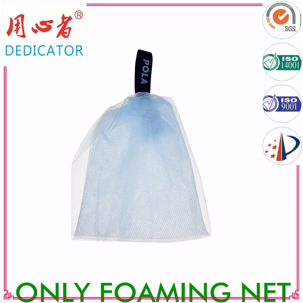 Foaming net facial cleanser PE net for facial cleansing bath soap net B11