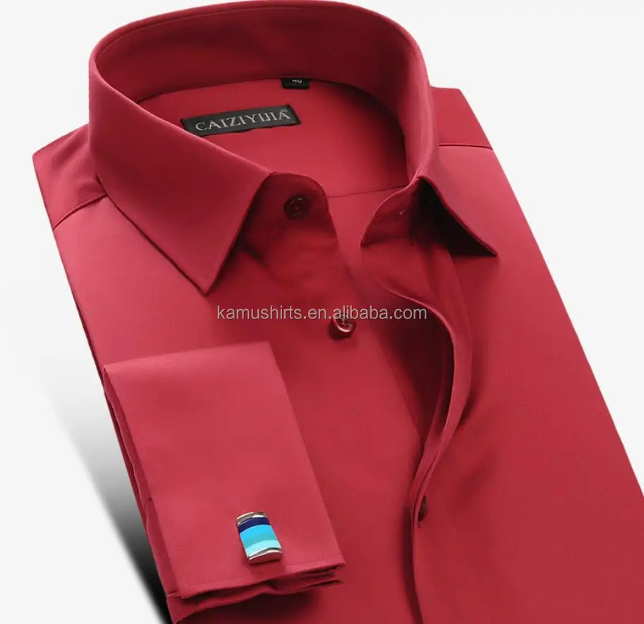 Индивидуальные профессиональные хлопковые однотонные мужские рубашки оптом