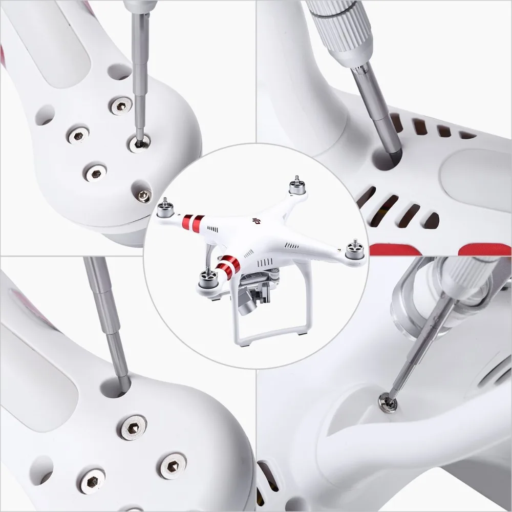 Fozen Hobby 12 in 1 Professional Portable Precision Screwdrivers Repair Tool Set for DJI Phantom , Other RC Drone