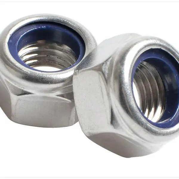M30 white/Blue Nylon insert lock nut selflock nut DIN985 DIN982