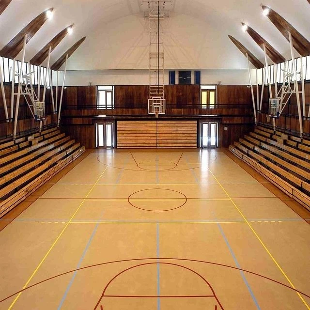 Pvc rubber basketball court used sports flooring surface