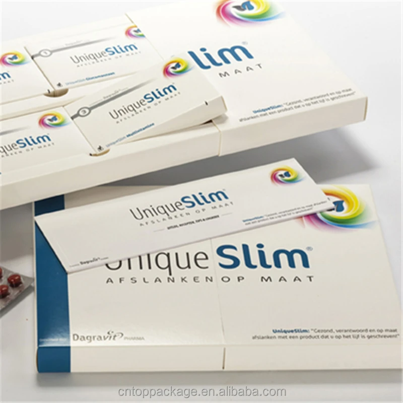 Custom Design Paper Package Foldable Medicine Boxes for Packaging Pills