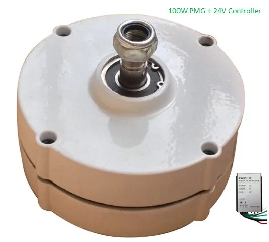 low torque 100 w 12V/24V DC permanent magnet alternator for sale