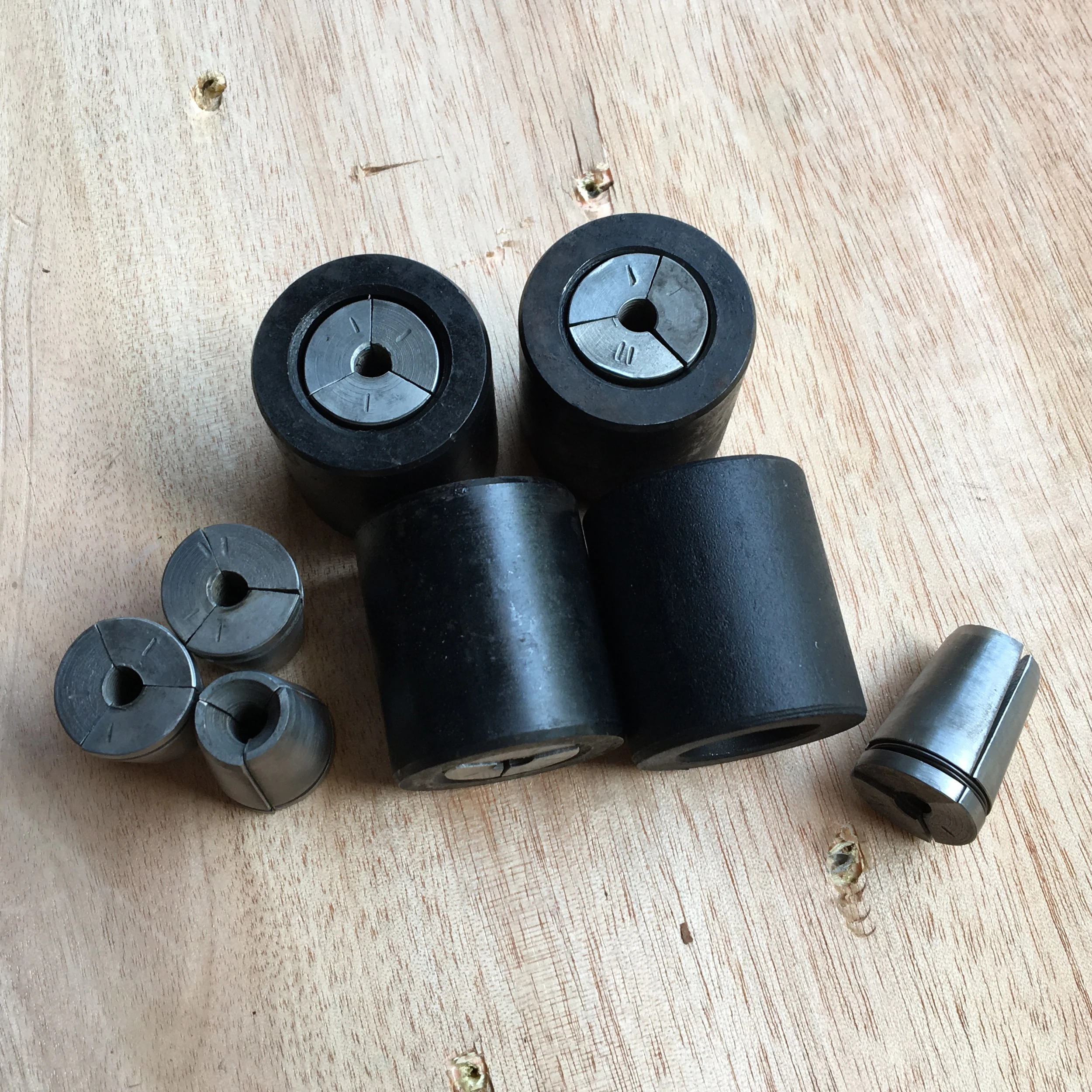 Ready to ship steel cable wedges grips for post tension prestressing anchor block plate 7mm 9.53mm 11.1mm china factory