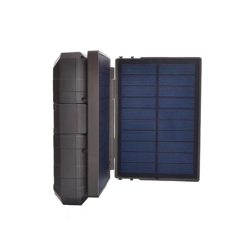 Boly Hunting Cameras Matching Solar Panel and Power Bank Suite BC-02 with Cable in package using 5 pieces 18650 batteries