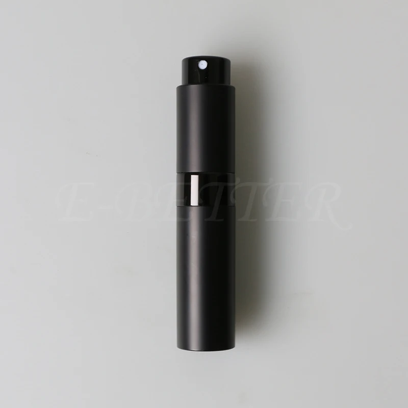 Luxury Metal Perfume Atomizer 8ml 10ml Matte Black Mini Spray