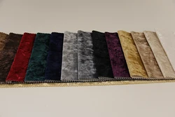 280cm Width Ice Crushed velvet for curtain cushion 7 set sofa & bed upholstery