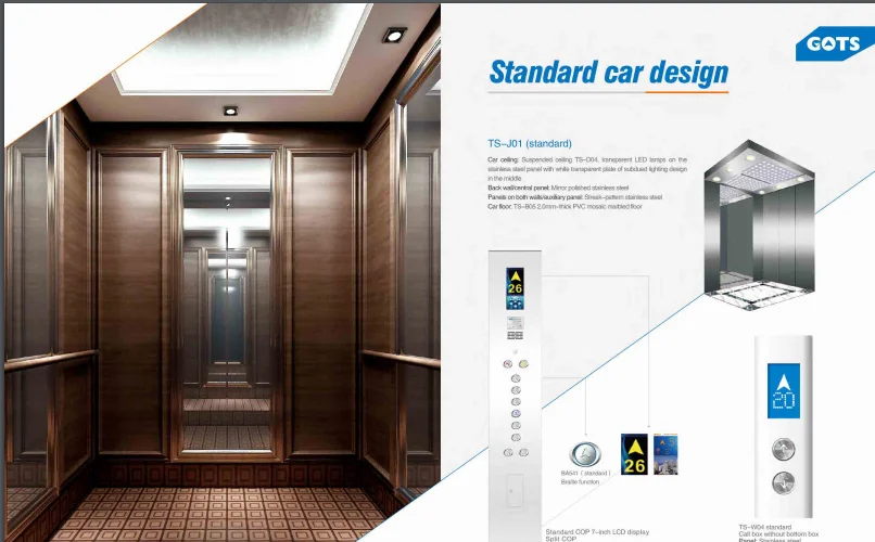 2018 GOTS villa elevator home passenger lift for 4 to 5 people