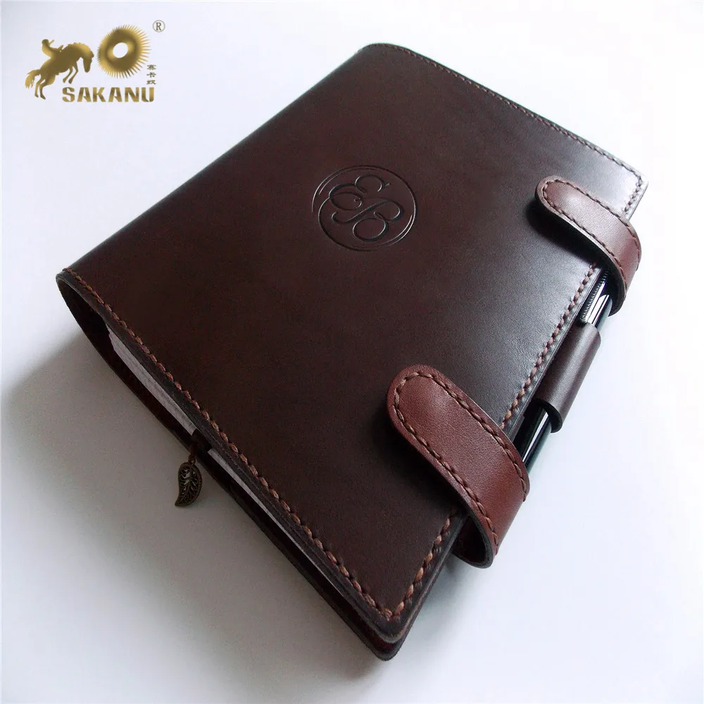 A5 Ring Binder Notebook Custom  leather  journal  Personalized Notebook