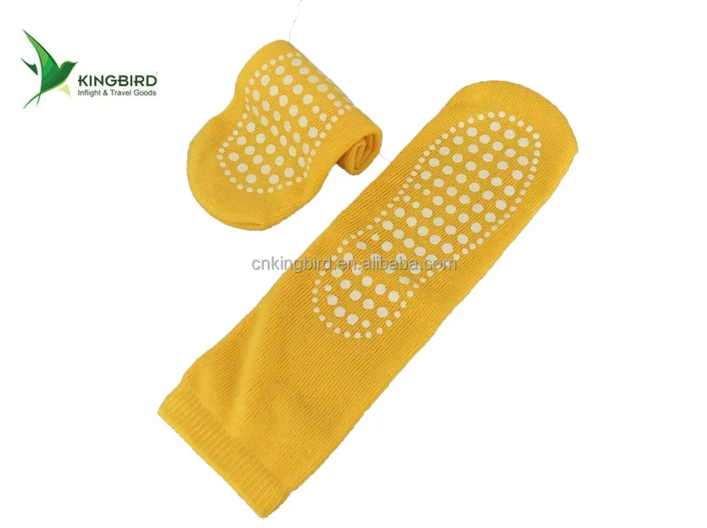Disposable non skid flight slipper socks /medical patient socks for hospital oversize direct sock manufacturerDisposable non sk