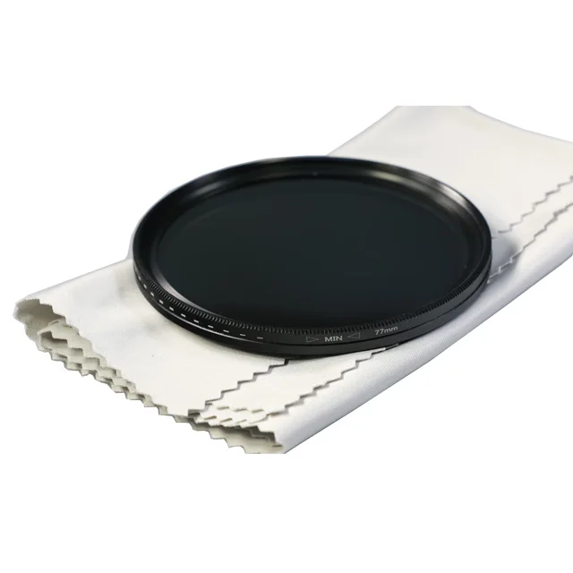 
Universal Adjustable Neutral Density Optical Glass Filter Lens ND2-400 Camera Filter 77mm 