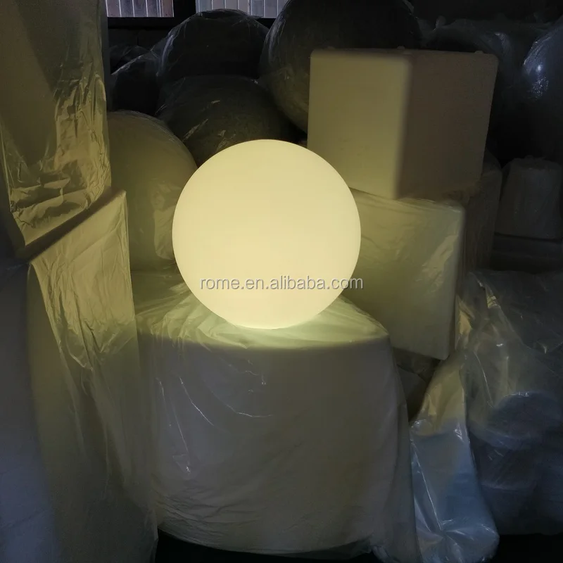 50CM DIA. LED Globes rotating PE plastic led ball outdoor waterproof and color change glowing lighting