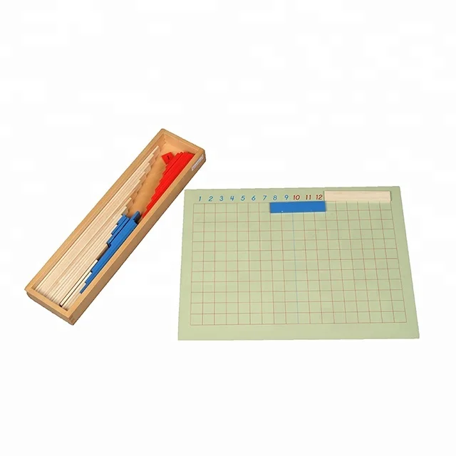 Деревянная коробка игрушечные лошадки для детей Монтессори вычитание доска образования игровой набор детей деревянный