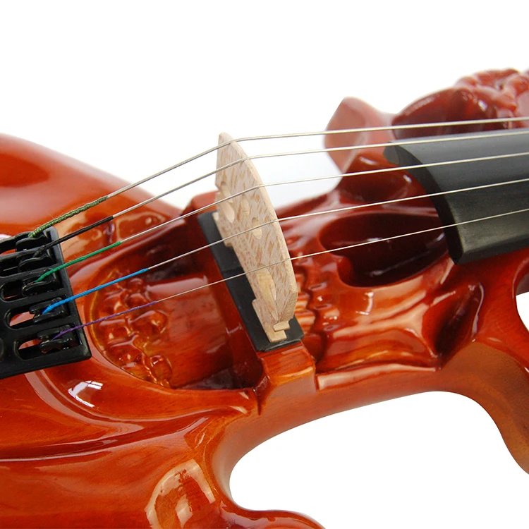 china advanced with design body electric by handcrafted 4/4 Acoustic  violin