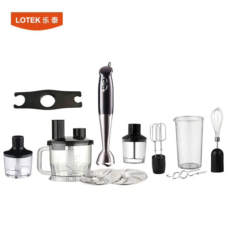 HB-101SA powerful and quietly DC full copper motor 200w stainless hand blender